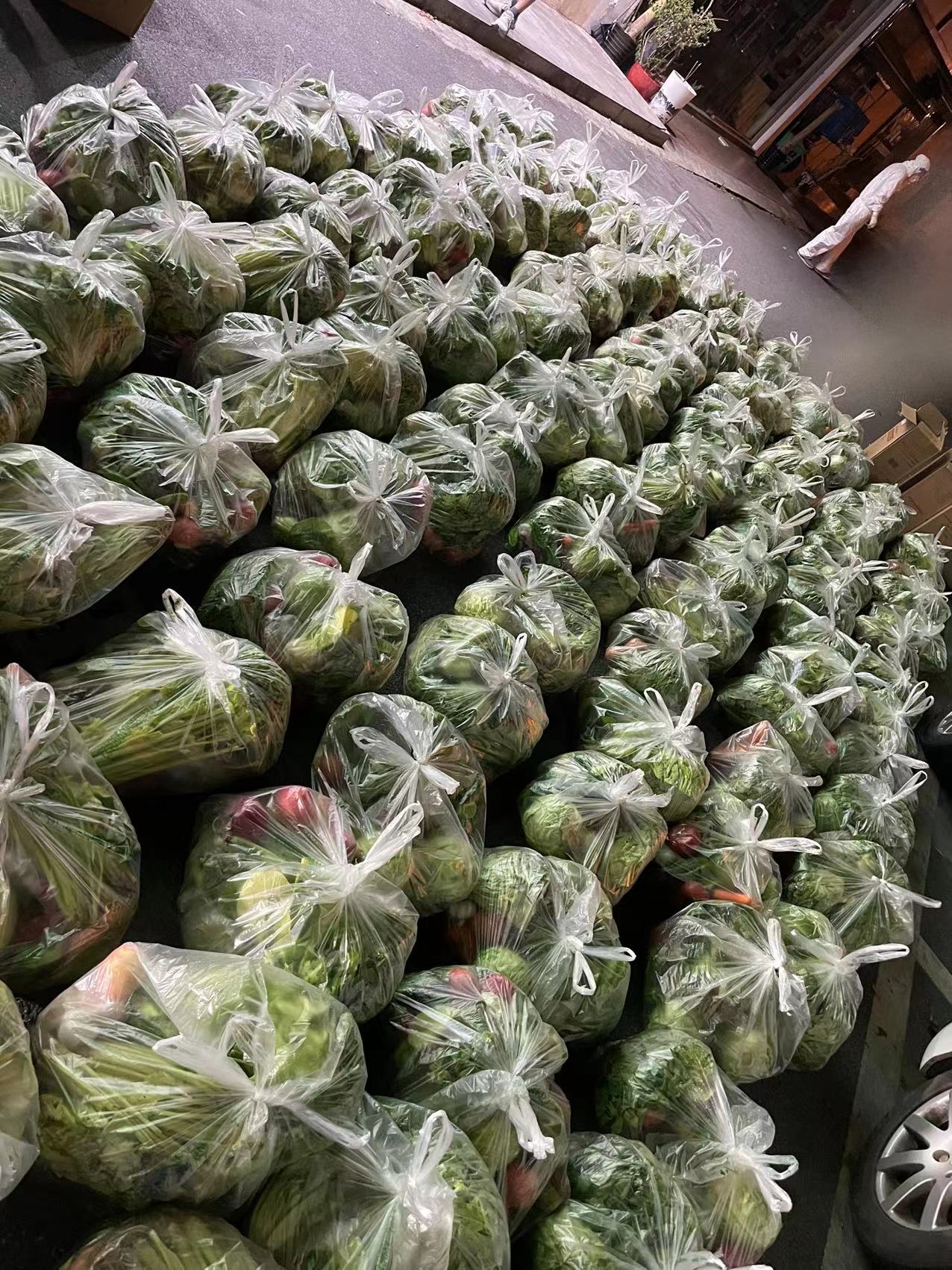 蔬菜拆包